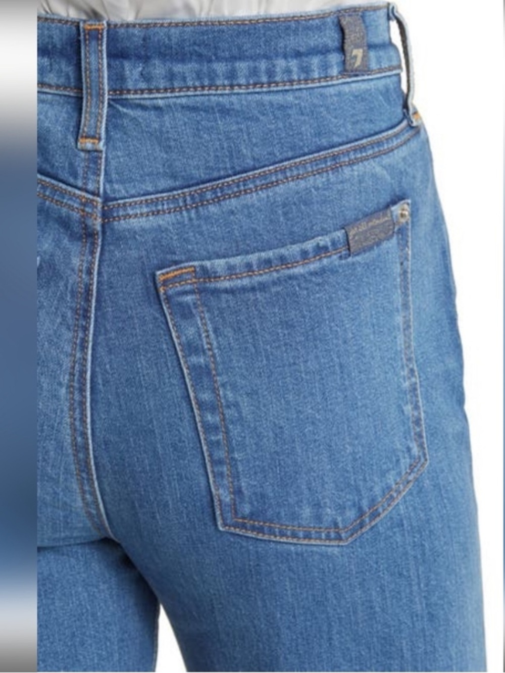 NWT 7 For All Mankind Dojo Ultra High Rise Flare Jeans Medium Wash Size 27 - Picture 3 of 13